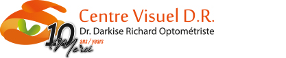 Centre Visuel D.R. Logo, Optometrist and Eyewear.